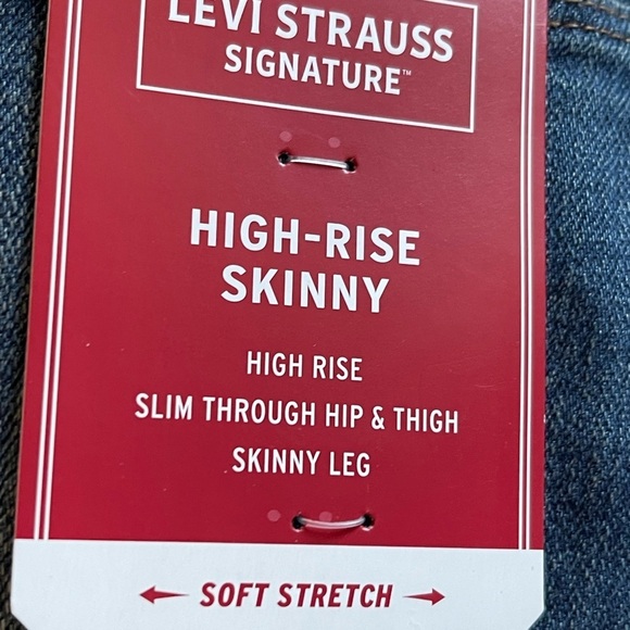 NWT Levi Strauss High-Rise Skinny Jeans - Picture 6 of 7
